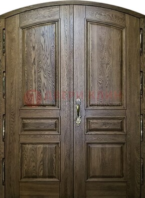Долговечная арочная дверь с отделкой массив ДА-25 в Пскове