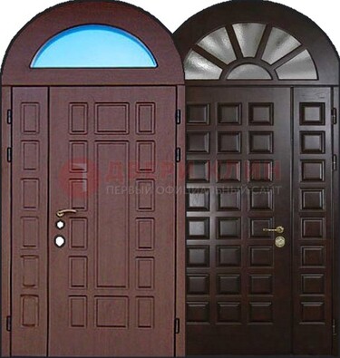 Стальная арочная дверь ДА-8 для административного здания в Пскове