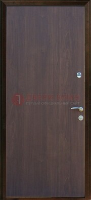 Темная металлическая дверь с ламинатом ДЛ-5 в Пскове