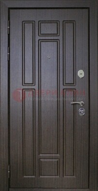 Одностворчатая входная дверь с накладкой МДФ ДМ-131 в Пскове