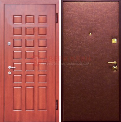 Входная дверь с МДФ и винилискожей ДМ-178 для офиса в Пскове