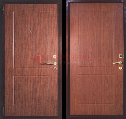 Фрезированная металлическая дверь с МДФ ДМ-182 в Пскове
