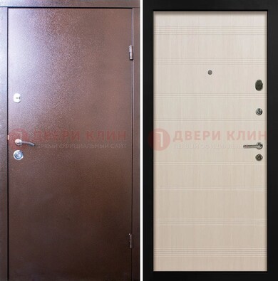 Входная дверь с порошковым покрытием и терморазрывом МДФ ДП-210 в Пскове