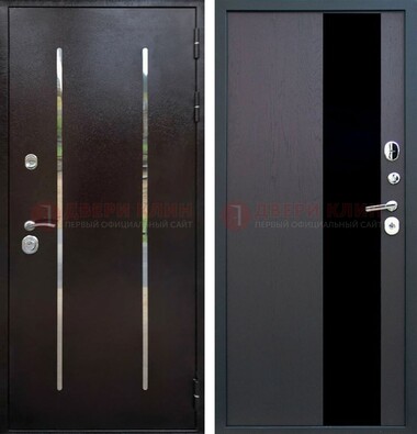 Стальная дверь с порошковым напылением с МДФ и стеклом ДП-230 в Луховицах