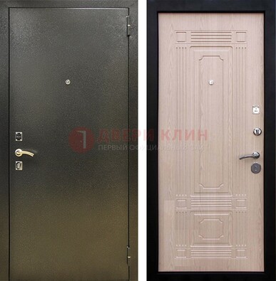Входная темно-серая дверь с порошковым напылением и МДФ ДП-273 в Сочи