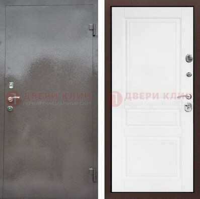 Входная стальная дверь с порошковым окрасом и МДФ внутри ДП-311 в Пскове