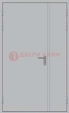 Белая противопожарная двупольная дверь ДПМ-02/30 в Пскове