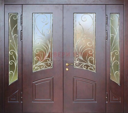 Парадная дверь ДПР-58 с остеклением в Пскове