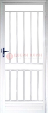 Железная решетчатая дверь белая ДР-32 в Пскове