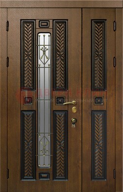Полуторная входная дверь с виноритом ДВТ-169 в Пскове