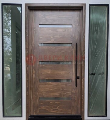 Железная дверь с виноритом и фрамугами ДВТ-189 в Пскове
