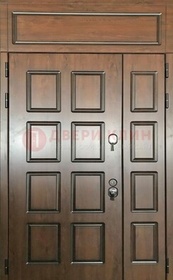 Уличная полуторная дверь с виноритом ДВТ-190 в Пскове
