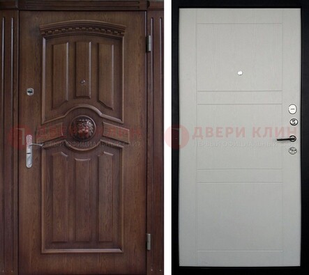 Темная входная дверь с виноритом ДВТ-216 в Пскове