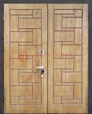 Светло-коричневая стальная дверь с виноритом ДВТ-245 в Курске