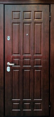 Темная стальная дверь с виноритом ДВТ-45 в Пскове