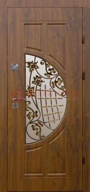Стальная филенчатая дверь с виноритом и МДФ ДВТ-84 в Пскове